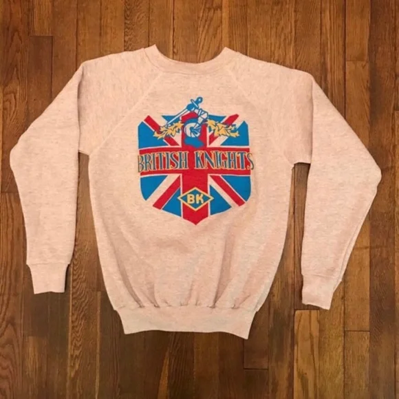 昭和の栄華　目無しHanes 70s sweatshirt Vintage 70s 80s Youth Kids Blank Plain Hanes Gray Sweatshirt